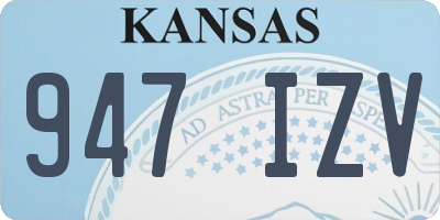 KS license plate 947IZV