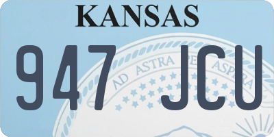 KS license plate 947JCU