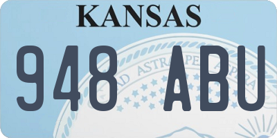 KS license plate 948ABU