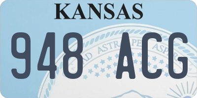 KS license plate 948ACG
