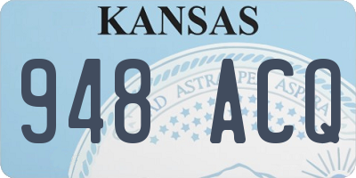 KS license plate 948ACQ