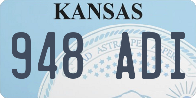 KS license plate 948ADI