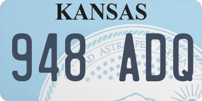 KS license plate 948ADQ