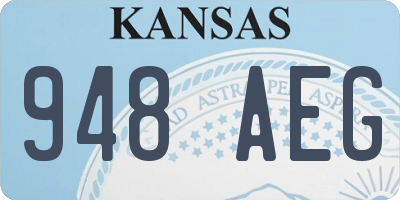 KS license plate 948AEG