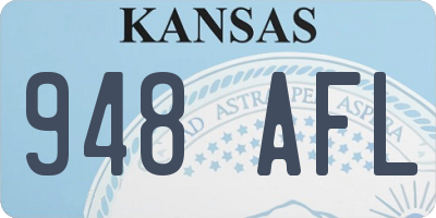 KS license plate 948AFL