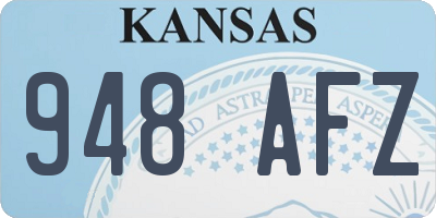 KS license plate 948AFZ