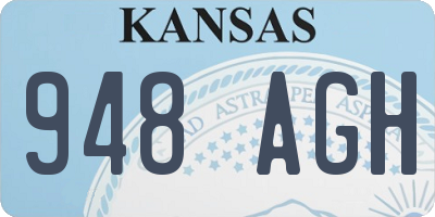 KS license plate 948AGH