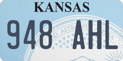 KS license plate 948AHL