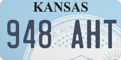 KS license plate 948AHT