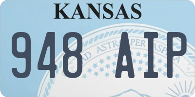 KS license plate 948AIP