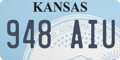 KS license plate 948AIU