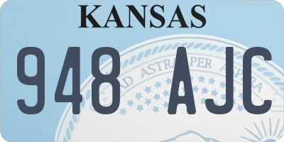 KS license plate 948AJC