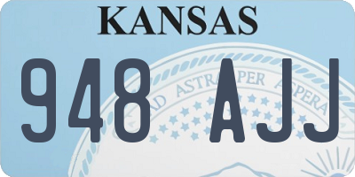 KS license plate 948AJJ
