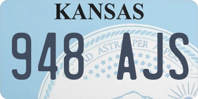 KS license plate 948AJS