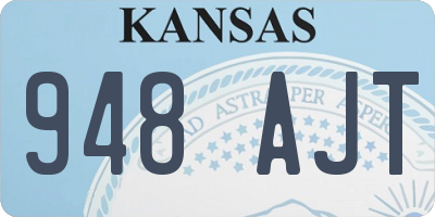 KS license plate 948AJT