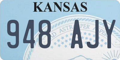 KS license plate 948AJY