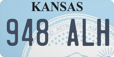 KS license plate 948ALH