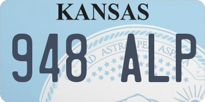 KS license plate 948ALP