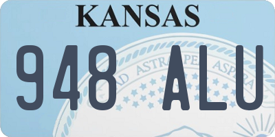 KS license plate 948ALU