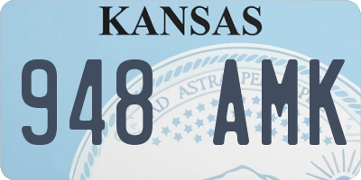 KS license plate 948AMK