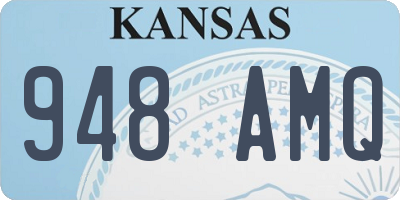 KS license plate 948AMQ