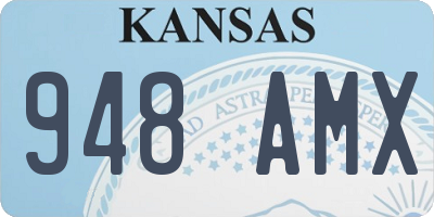 KS license plate 948AMX