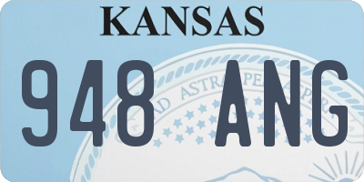 KS license plate 948ANG