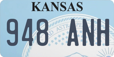 KS license plate 948ANH
