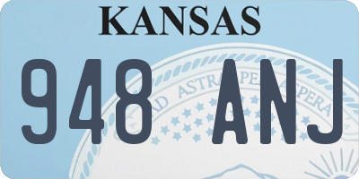 KS license plate 948ANJ