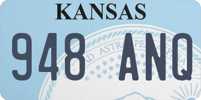 KS license plate 948ANQ