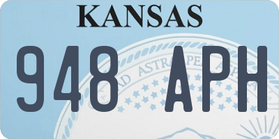 KS license plate 948APH