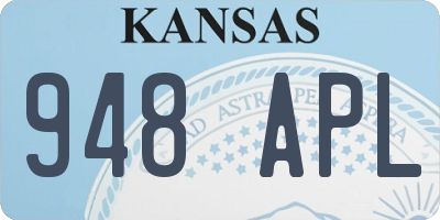 KS license plate 948APL