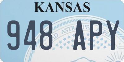 KS license plate 948APY