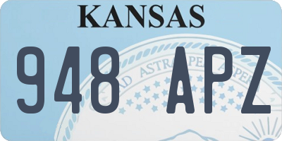 KS license plate 948APZ
