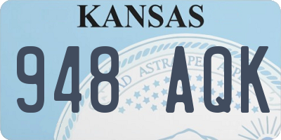 KS license plate 948AQK