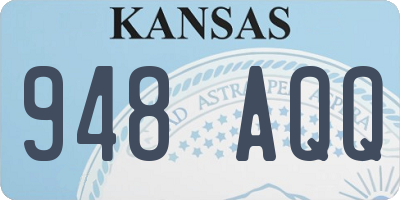 KS license plate 948AQQ