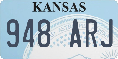 KS license plate 948ARJ