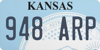 KS license plate 948ARP