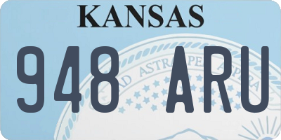 KS license plate 948ARU