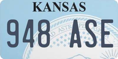 KS license plate 948ASE