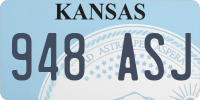 KS license plate 948ASJ