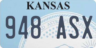 KS license plate 948ASX