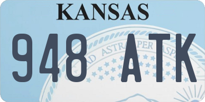 KS license plate 948ATK