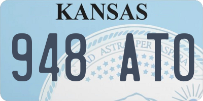 KS license plate 948ATO
