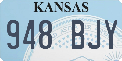 KS license plate 948BJY