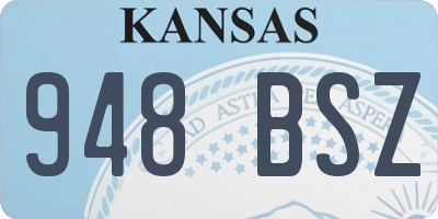 KS license plate 948BSZ