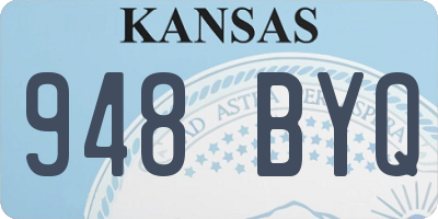 KS license plate 948BYQ