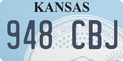 KS license plate 948CBJ