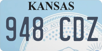 KS license plate 948CDZ