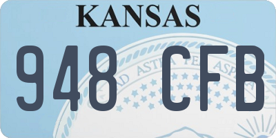 KS license plate 948CFB